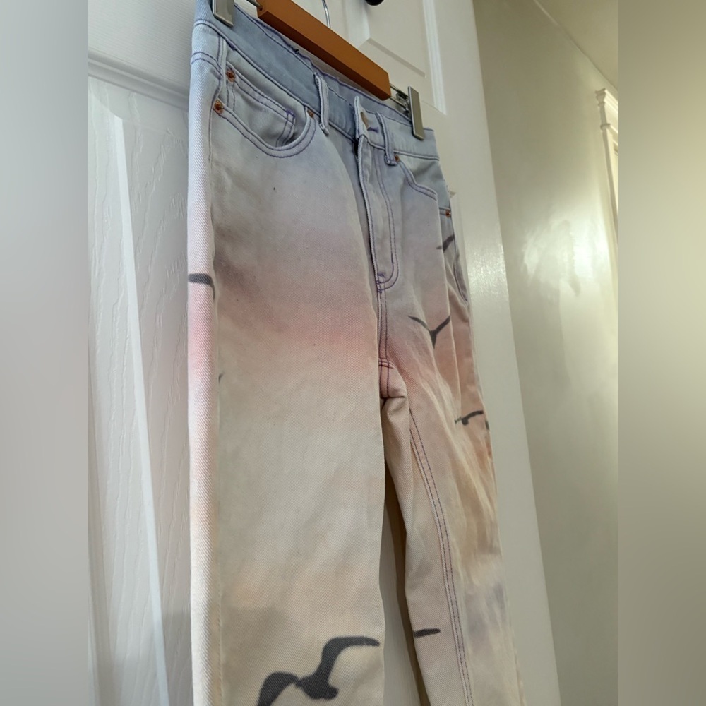 BDG Urban Outfitters cowboy sunset jeans size 25 birds ombré - Picture 7 of 16